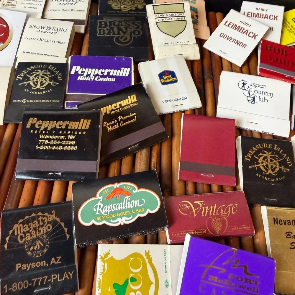 70ish Vintage Casino Hotel Restaurant Matchbooks Nevada Vegas Reno Used & unused